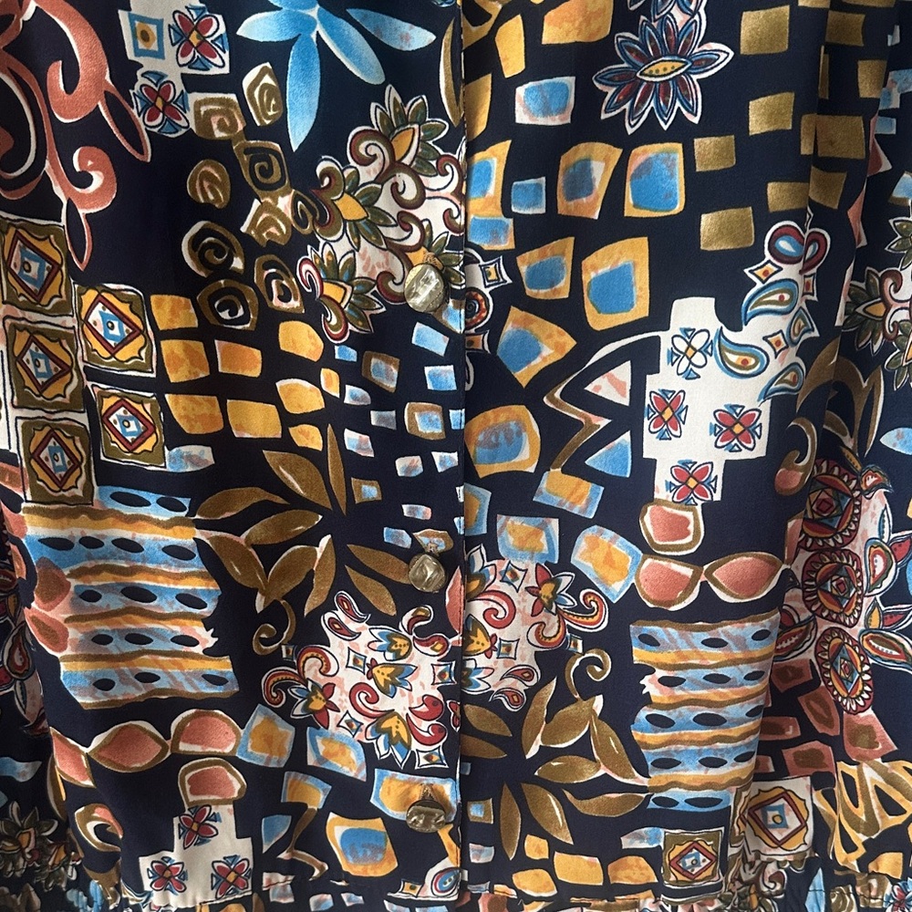Colorful Patterned Blouse - Picture 2 of 5
